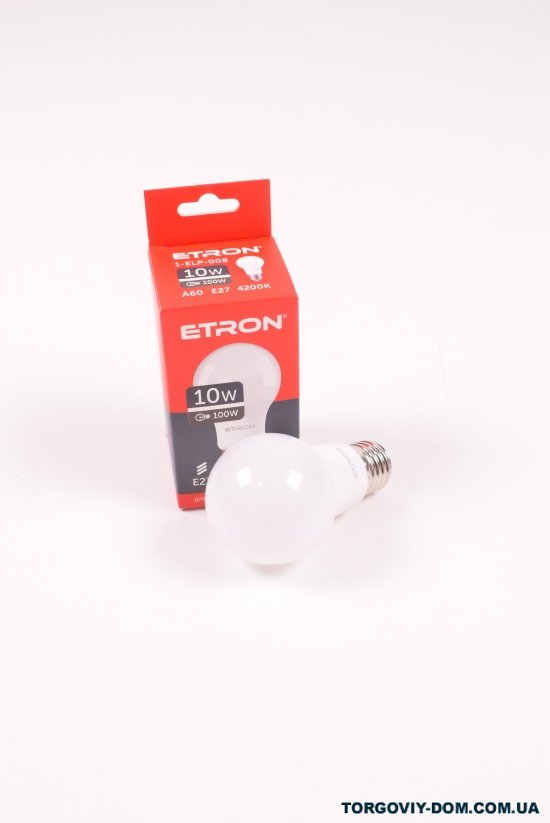 Лампа світлодіодна 10W 4200К. Е27 ETRON Spotlight арт.1-ELP-008