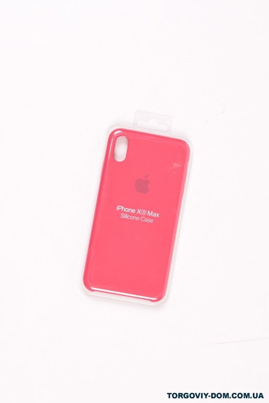 Силіконовий чохол iPhone Xs Max (внутрішня обробка - мікрофібра) Rose Red-25 арт.iPhone Xs Max