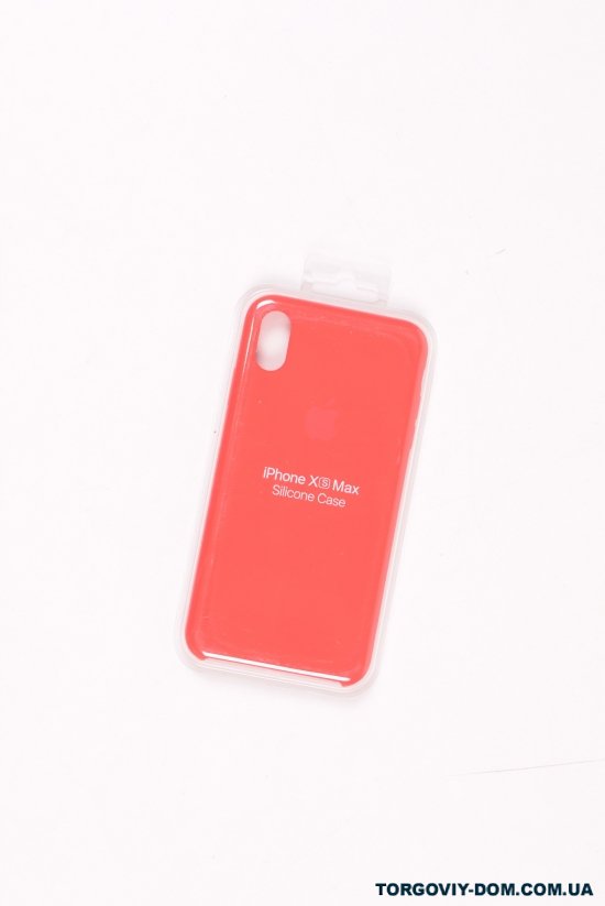 Силіконовий чохол iPhone Xs Max (внутрішня обробка - мікрофібра) Red-22 арт.iPhone Xs Max