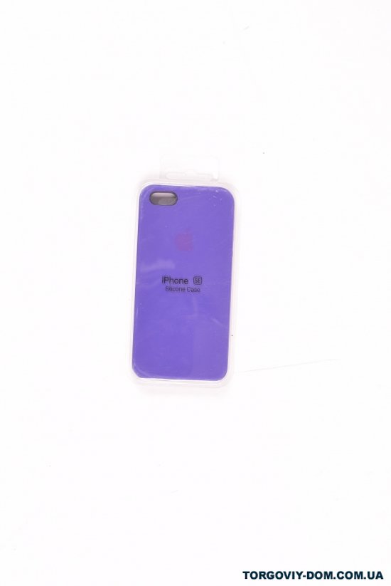 Силіконовий чохол iPhone 5 (внутрішня обробка - мікрофібра) Violet-14 арт.iPhone SE