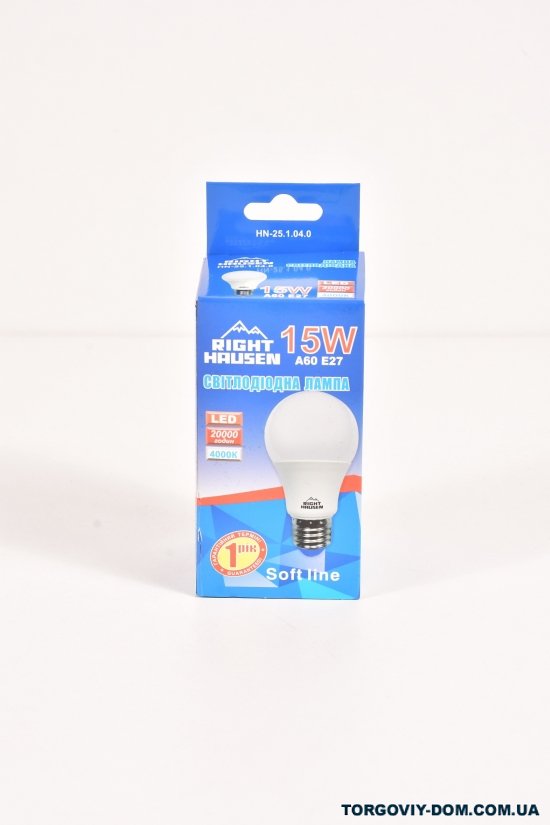 Лампа RIGHT HAUSEN LED (15W E27 4000K A60) арт.HN-251040