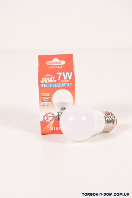 Лампа RIGHT HAUSEN LED (7W E27 4000K G45) арт.HN-155040