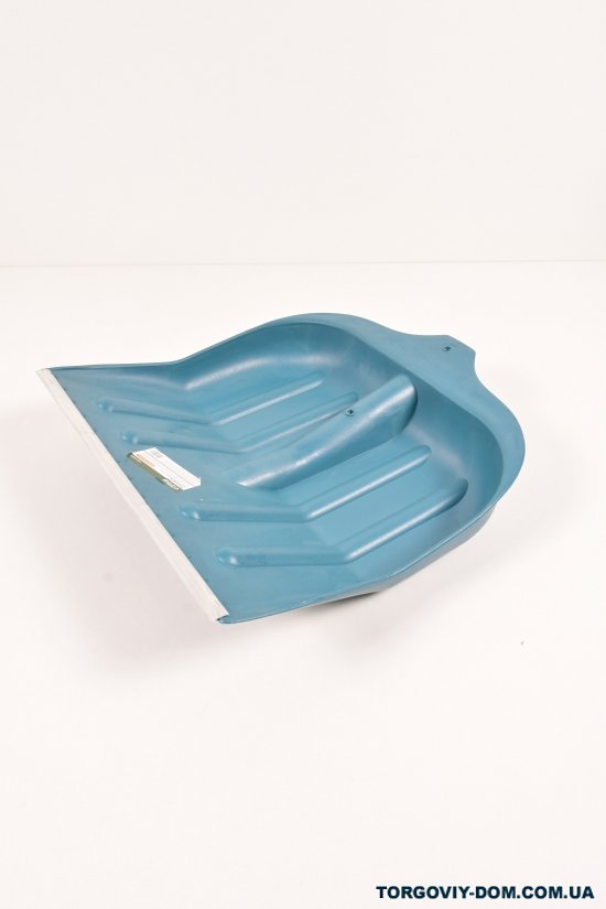 Лопата для збирання снігу пластикова з алюмінієвою планкою (Синя) арт.5049415