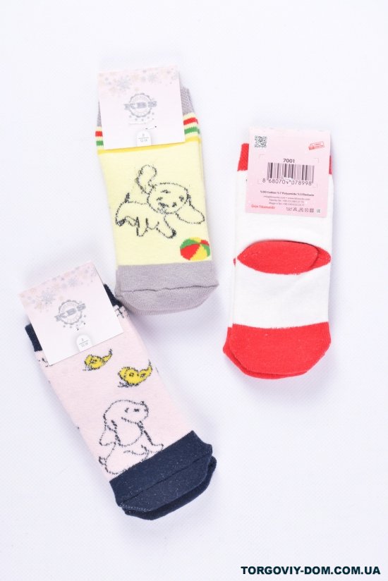 Шкарпетки махрові для дівчинки (1-2) KBS розмір 16-18 арт.3-20252