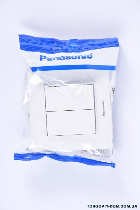 Вимикач 2-клавішний, білий Arkedia Slim Panasonic арт.WNTC0009-2WH