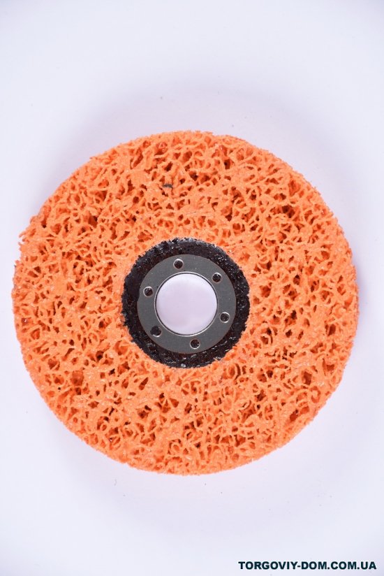 Коло зачистне з нетканого абразиву (корал) Т27діаметр 125х22,23 мм оранжевий арт.9176611