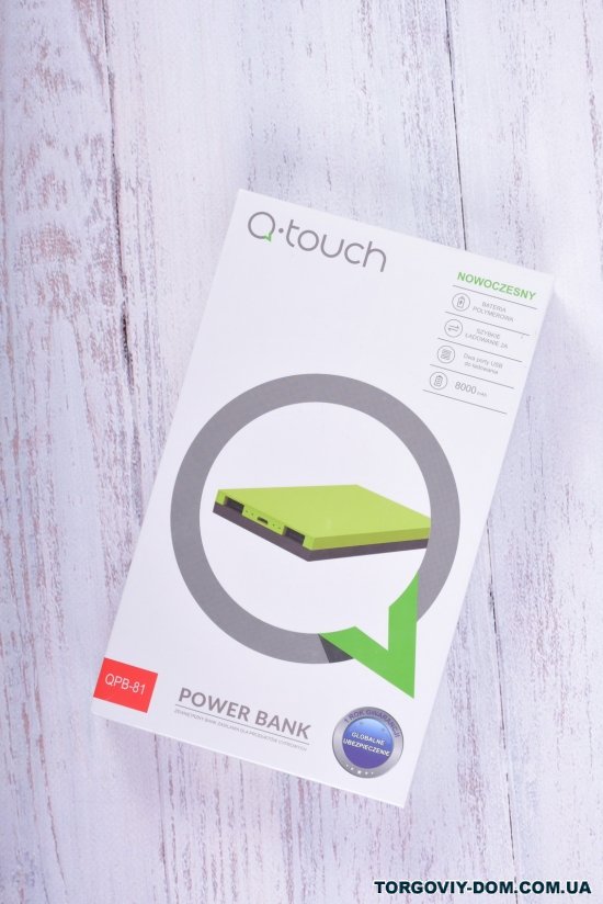 Power Bank акумулятор 8000mAh (кол. червоний) "Q-touch" (MICRO USB) арт.QPB-81