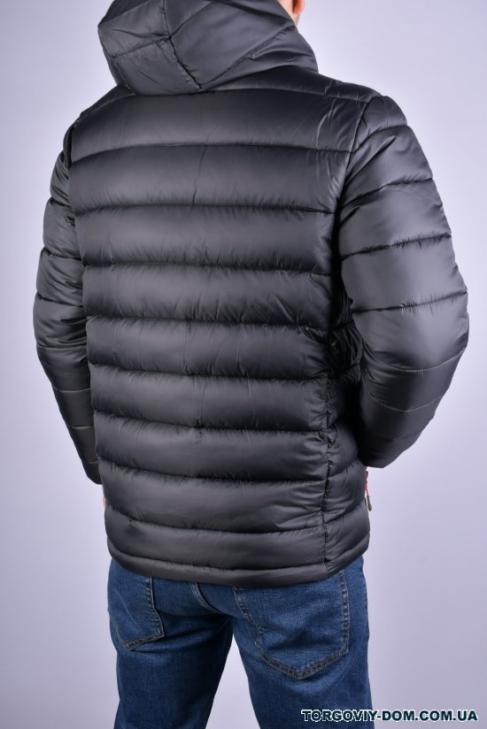 Курка чоловіча з плащової тканини зимова (кол. чорний) REMAIN Розміри в наявності : 48, 56 арт.1001