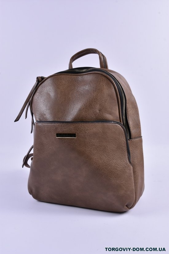 Жіночий рюкзак (цв. коричневий) розмір 27/36/12 см. арт.6646
