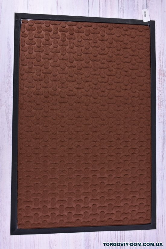 Коврик на резиновой основе размер 60/90 см (цв.коричневый) арт.MF4151