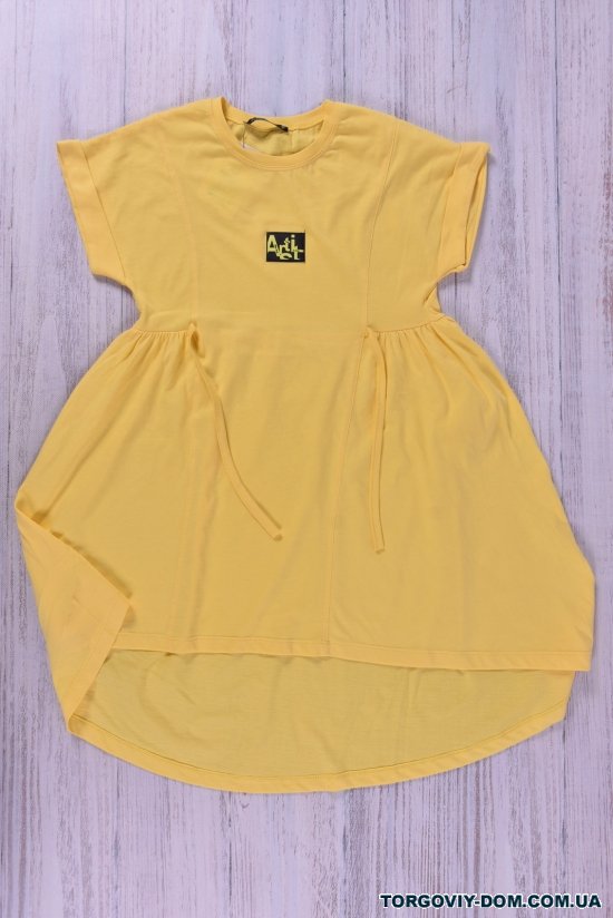 Платье для девочки (цв.желтый) трикотажное "Blue land" Рост в наличии : 116, 128, 152 арт.3557