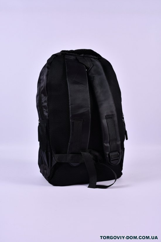 Рюкзак з плащової тканини (кол. чорний) розмір 26/44/15см арт.8283