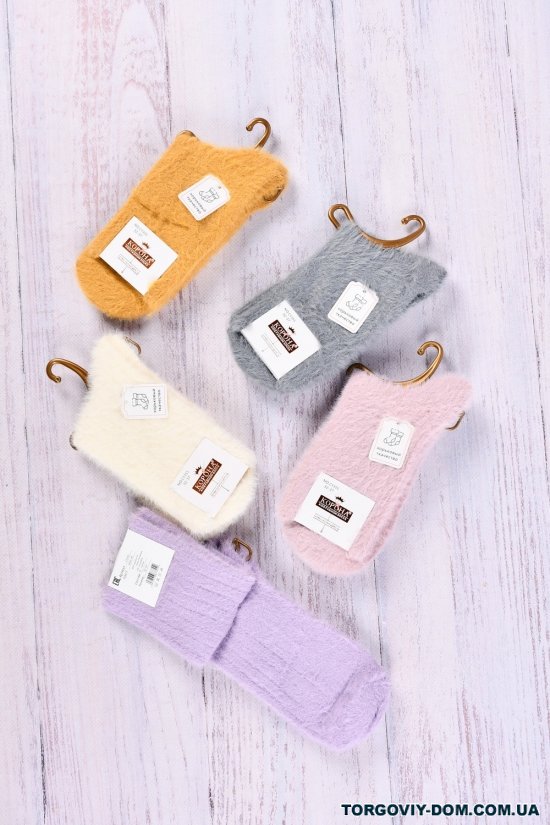 Шкарпетки для дівчинки вовняні розмір 32-37 "КОРОНА" арт.CY355