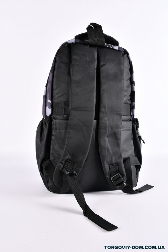 Рюкзак з плащової тканини (кол. чорний) розмір 45/29/12 см. арт.S294