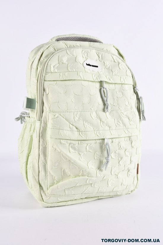 Рюкзак тканинний (кол. салатовий) розмір 44/29/13 см. арт.G3662