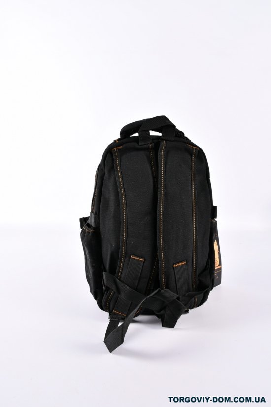 Рюкзак тканинний (кол. чорний) розмір 26/33/12 см арт.BH008