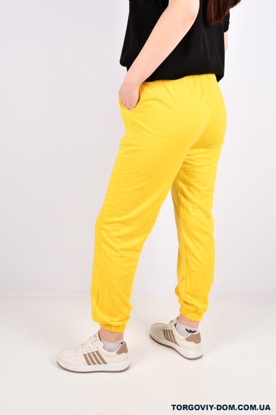 Штани жіночі спортивні (кол. жовтий) трикотажні X Розміри в наявності : 40, 42, 44, 46, 48, 50 арт.JH019
