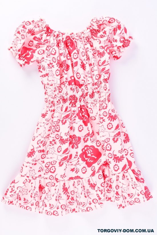 Платье для девочки (цв.белый/красный) Рост в наличии : 128 арт.764