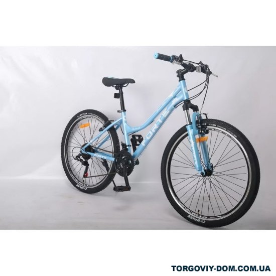 Велосипед (цв.голубой) сталь размер рамы 15" размер колес 26" "FORTE AURORA" арт.117813