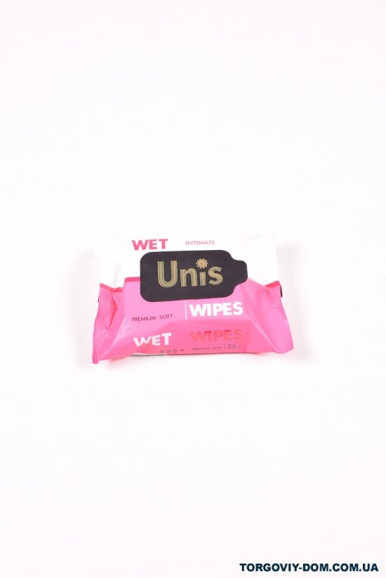 Вологі серветки "UNIS" для інтимної гігієни 25шт. арт.25