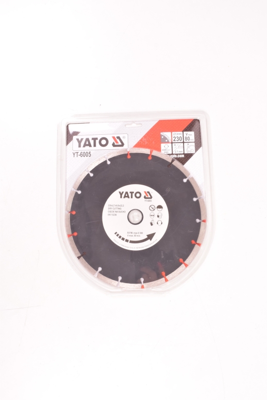 Диск алмазний відрізний YATO "SEGMENT" 230/2,7/8/22,2 мм арт.YT-6005