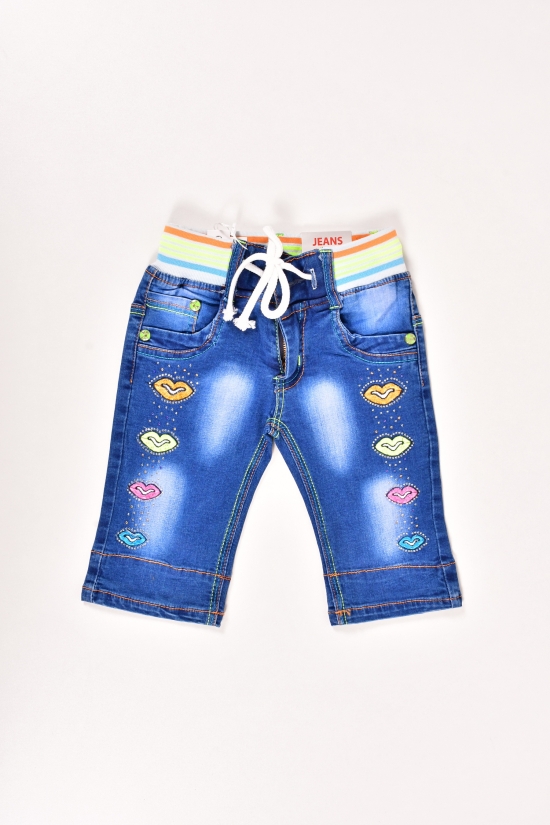 Бриджі для дівчинки джинсові Фрайерок і Фіфочка Зріст в наявності : 98, 104 арт.12016