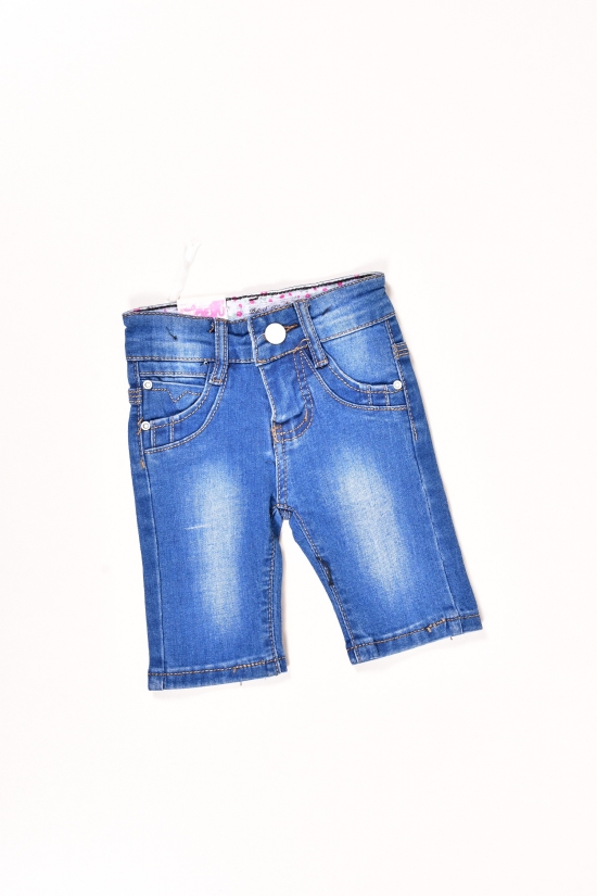 Шорти для дівчинки джинсові стрейчеві D Зріст в наявності : 68, 74, 86, 92 арт.MQ3010