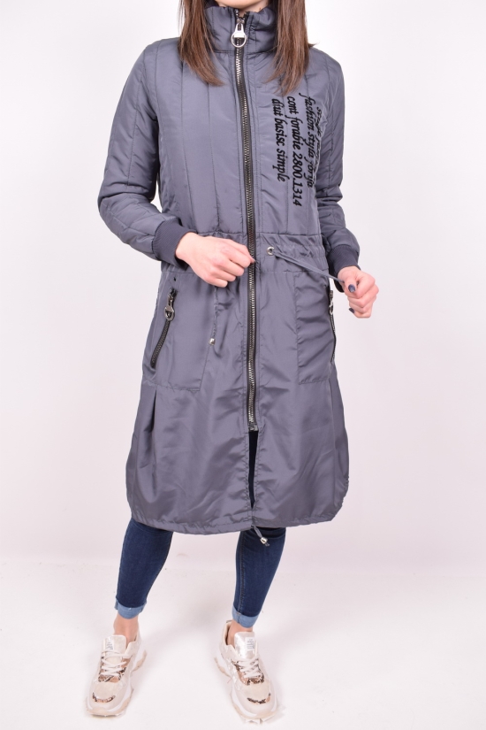 Пальто женское комбинированное (цв.серый) BURRASCA Размер в наличии : 48 арт.15835