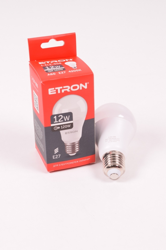 Лампа світлодіодна Light Power (12W, цоколь E27, A60, 4200К) ETRON арт.1-ELP-006