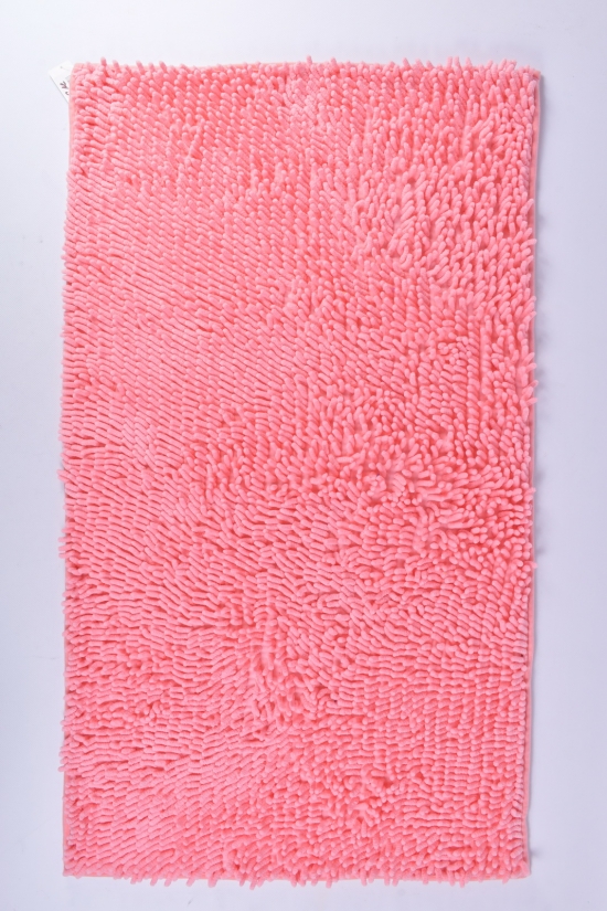 Коврик "Лапша" (цв.розовый) на резиновой основе (микрофибра) размер 60/100 см. арт.MF5211