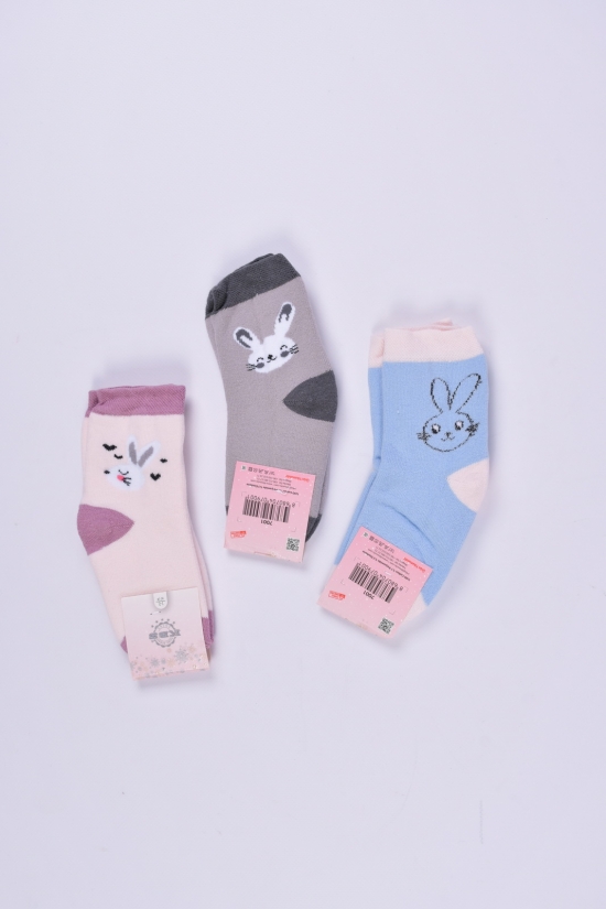 Шкарпетки махрові для дівчинки (1-2) KBS розмір 16-18 арт.3-20256
