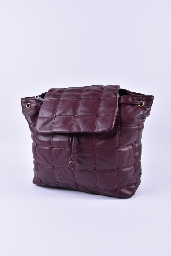 Рюкзак-сумка жіноча (кол. бордовий) розмір 30/29/11 см. арт.HJ789