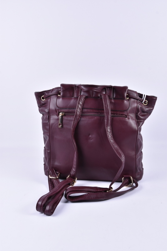 Рюкзак-сумка жіноча (кол. бордовий) розмір 30/29/11 см. арт.HJ789