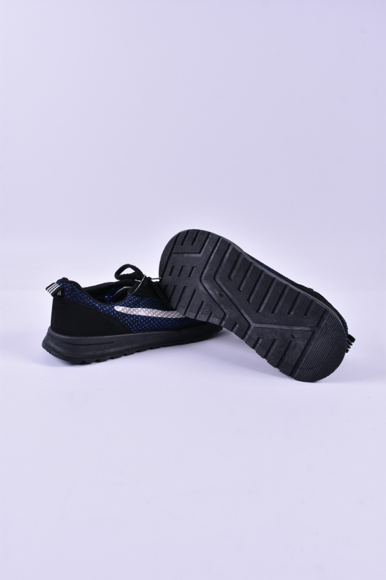 Кросівки чоловічі (кол. чорний/електрик) тканинні "GIPANIS" Розмір в наявності : 43 арт.М-2024