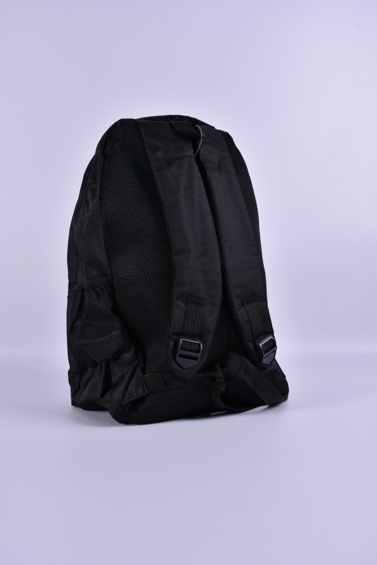 Рюкзак з плащової тканини (кол. чорний) розмір 45/28/15 см арт.91138