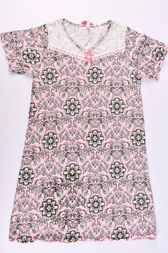 Нічна сорочка жіноча (кол. рожевий) Розміри в наявності : 46, 48, 50, 52, 54 арт.694