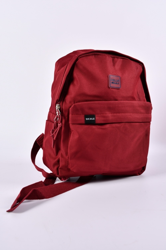 Рюкзак из плащевки (цв.бордовый) размер 33/25/10 см. арт.1004