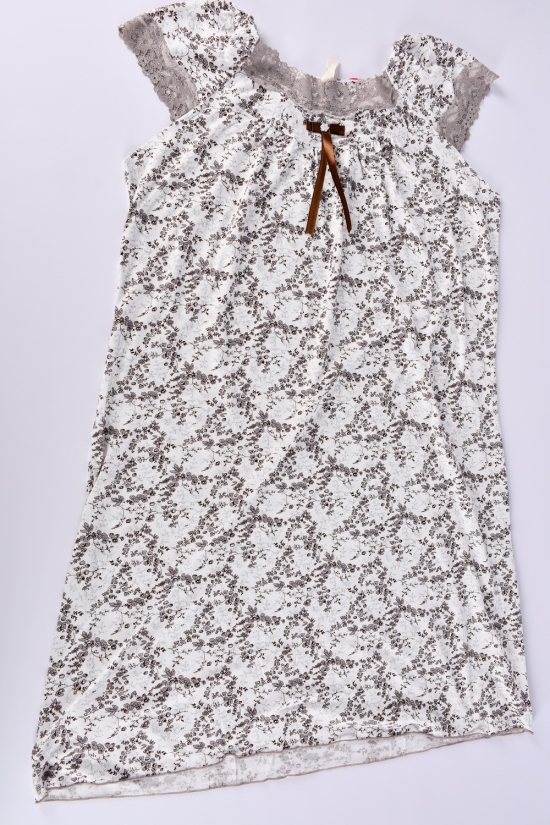 Нічна сорочка жіноча (кол. св. сірий) Розміри в наявності : 48, 50, 52 арт.608-2