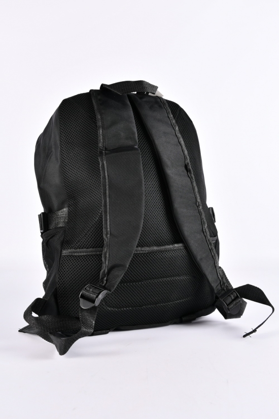 Рюкзак з плащової тканини (кол. чорний) розмір 42/29/15 см арт.