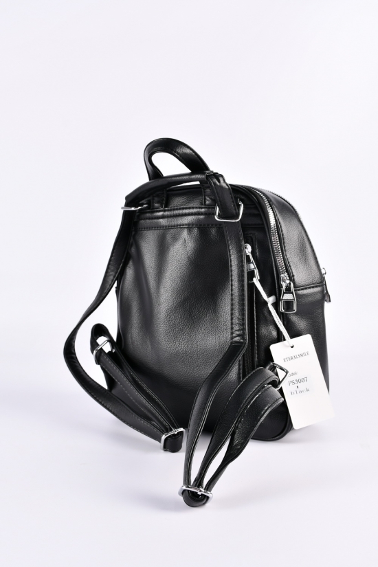 Рюкзак жіночий (кол. чорний) розмір 24/27/9 см. арт.PS3007