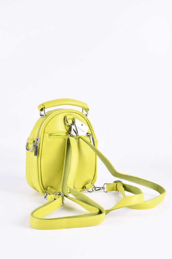 Жіночий рюкзак (цв. салатовий) розмір 21/17/8 см. арт.SX613