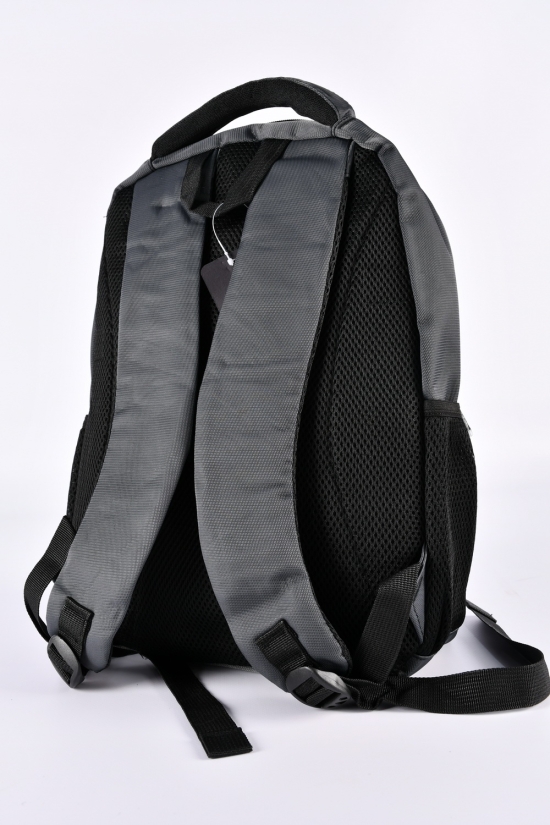 Рюкзак з плащової тканини (кол. сірий) розмір 41/29/12 см арт.218