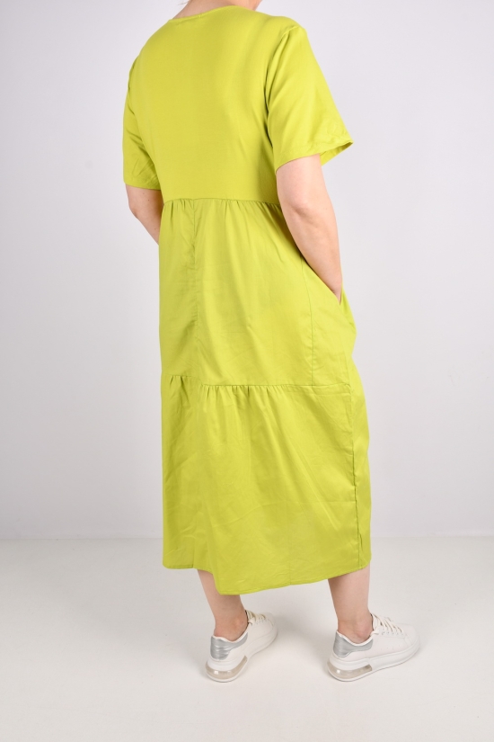 Сукня жіноча трикотажна (кол. салатовий) "QIANZHIDU" Розміри в наявності : 48, 50, 52, 54 арт.CL31553050