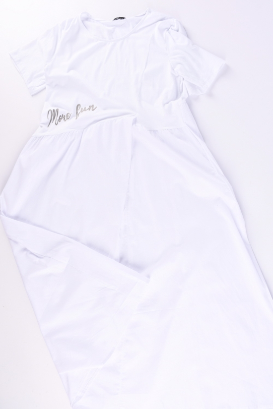 Платье женское трикотажное (цв.белый) "QIANZHIDU" Размер в наличии : 48 арт.CL31553051